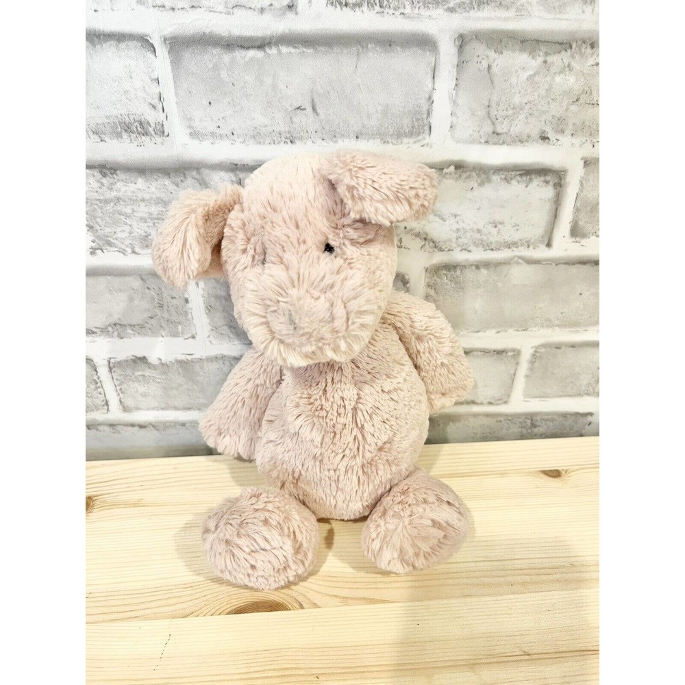 Jellycat London Bashful Pig Soft Pink Plush Lovey Stuffed Animal Toy 8" Piggy